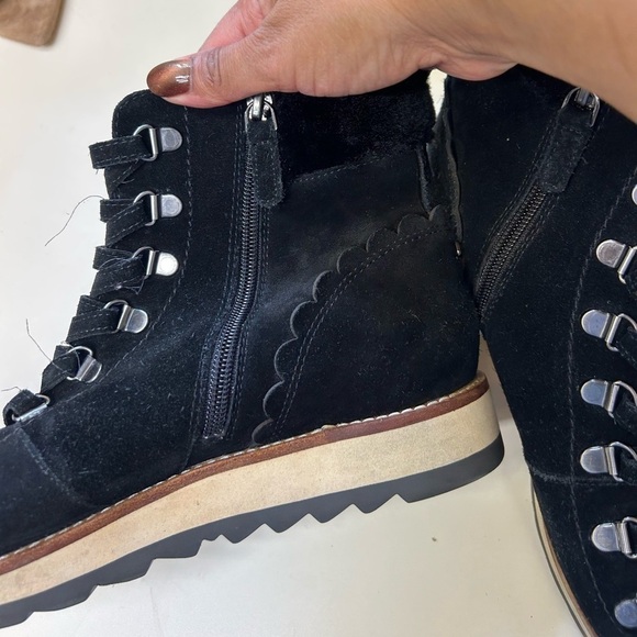 Kate Spade Upper Leather  Women's Black Suede Ankle Boots - Picture 4 of 8